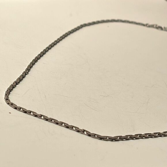 Vintage Silver Tone Chain Necklace 24” - Picture 1 of 3